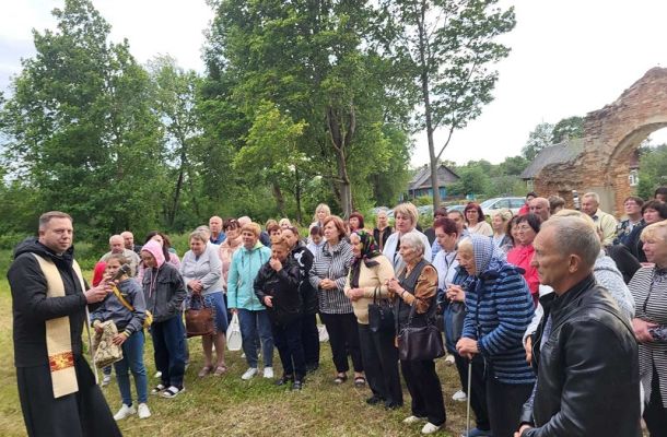 У Грынявічах упершыню за шмат дзесяцігоддзяў адбылося ўрачыстае набажэнства